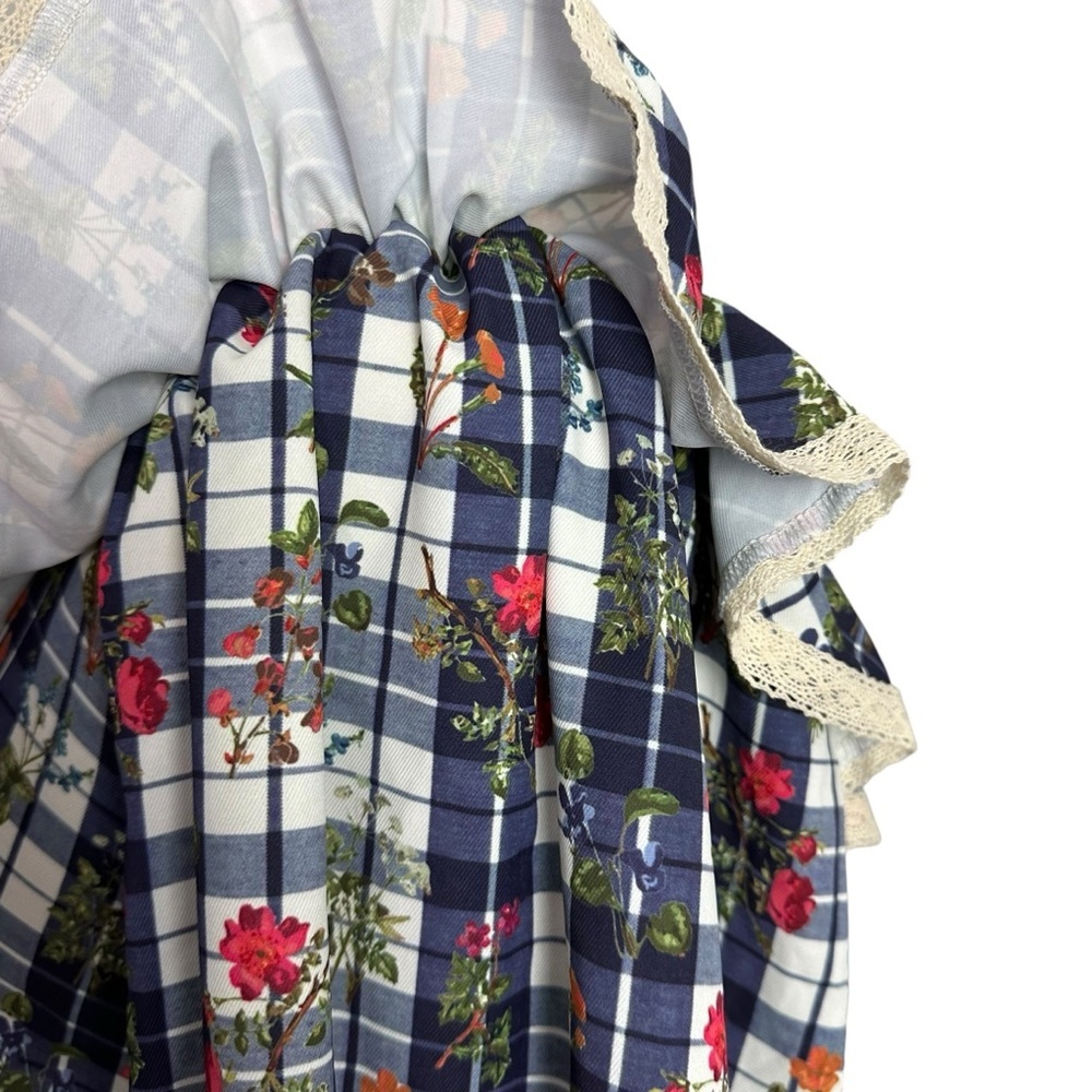 NWT Smith & Quinn Matilda Top in Garderner’s Blue Plaid Size S - Picture 7 of 13